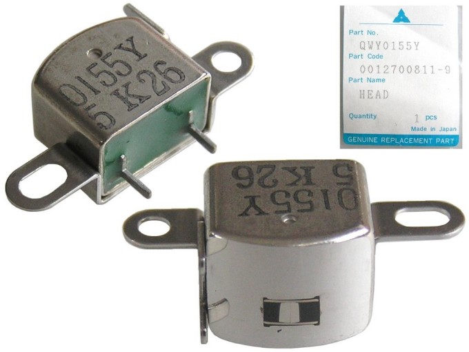 Monofonní hlava 255 ohm QWY0155Y pro kazetové magnetofony Panasonic