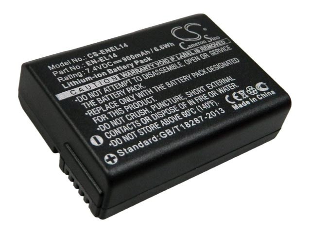 Náhradní baterie pro Nikon EN-EL14a 7,4V 900mAh neoriginální