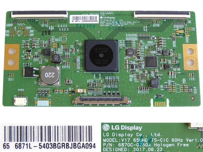 T-Con board LCD modulu 6870C-0750A / 6871L-5403B pro LCD LED TV