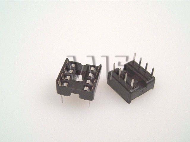 Dvouřadá patice 2x4 pinů DIL 2.54mm