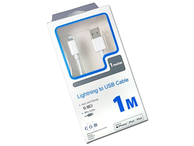 USB kabel typ A - Apple Lightning 8 pin, délka 1 m
