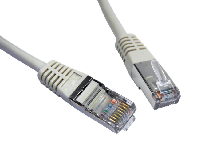 Stíněný síťový kabel RJ45 na RJ45, 3 m, CAT5e STP
