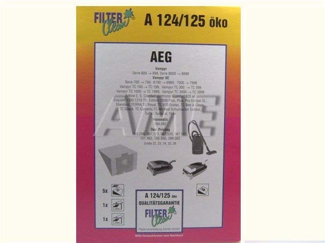Sáčky do vysavače AEG s mikro a motorovým filtrem A124-OKO / 125-OKO