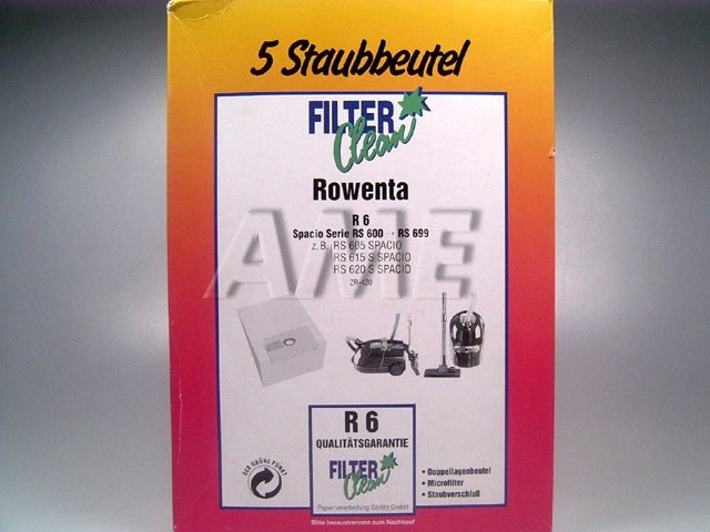 Sáčky a motorový filtr do vysavače ROWENTA R6 - sada 5+1