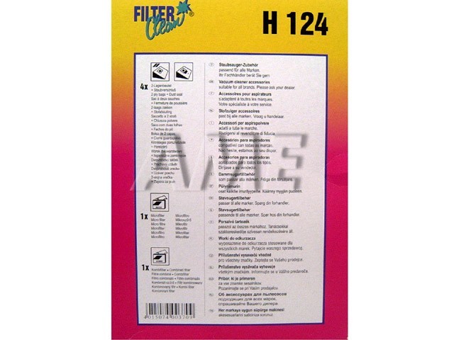 Sáčky a mikrofiltr do vysavače HOOVER H124 – sada 4 kusů