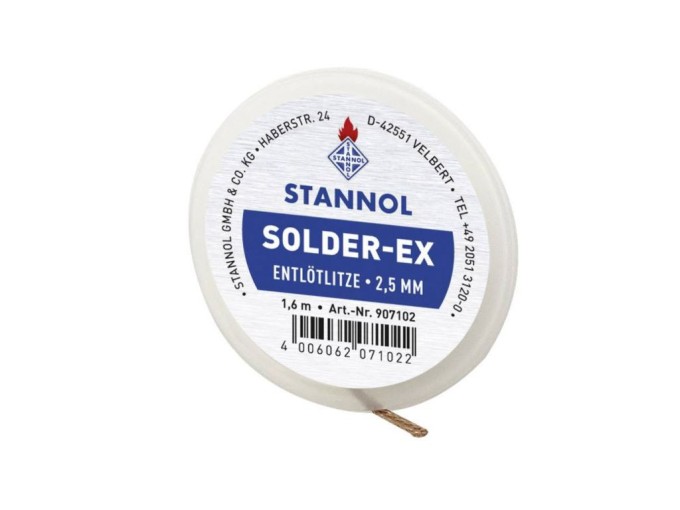 Měděné odsávací lanko SOLDER-EX 2.5 mm x 1.6 m