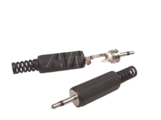 Mono konektor JACK 2,5 mm samec plastový