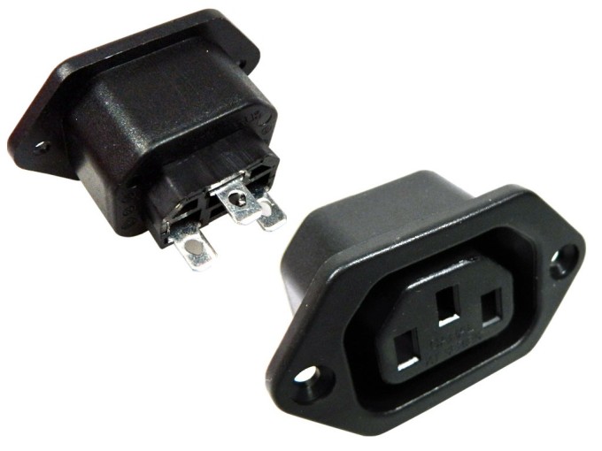 Napájecí konektor IEC 60320 C13 10A 250V AC samice