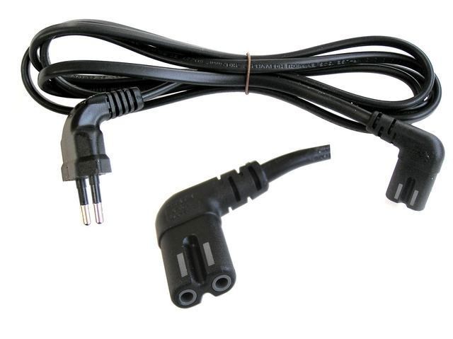 Úhlový síťový kabel 1,5 m pro napájení LCD a LED TV a malých zařízení 230V
