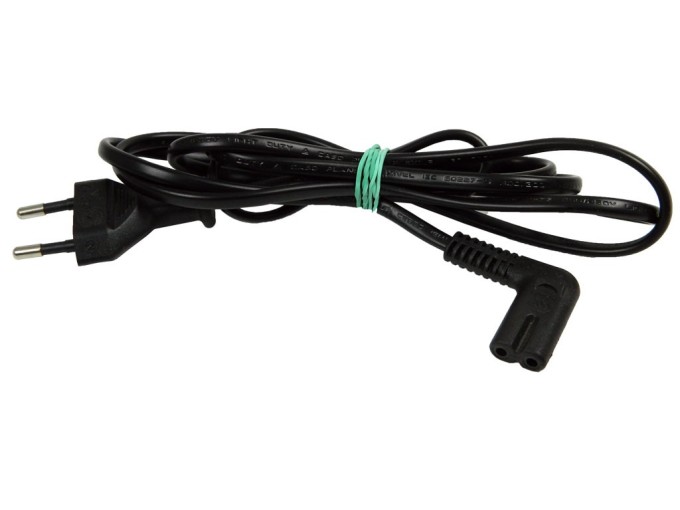Úhlový síťový kabel 1,5 m pro LCD/LED TV a malé přístroje 230V