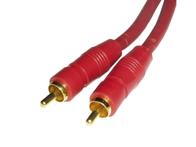Digitální koaxiální CINCH kabel 75 ohm, 1,5 m s pozlacenými konektory