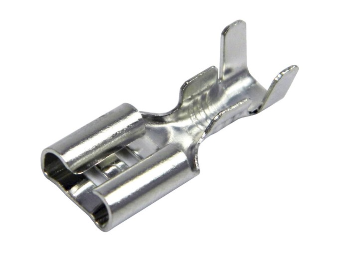 Faston konektor zásuvka 6.3x0.8 mm kovový