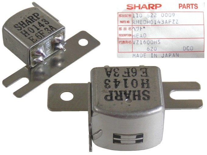 Stereo hlava 220 ohm pro kazetové magnetofony RHEDH0143AFZZ / SHARP H0143