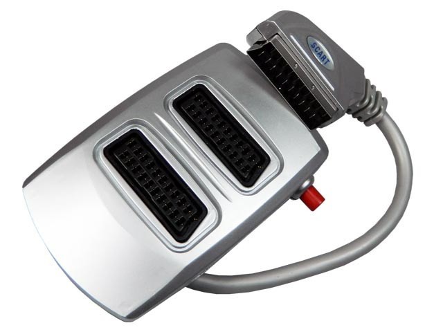 Kabel SCART 2x SCART, 50 cm, stříbrný EDC 02-0885