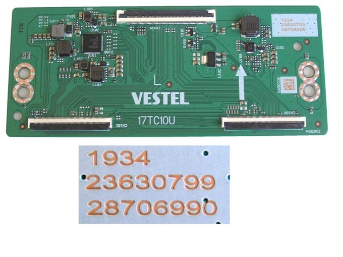 T-CON board 23630799 pro LCD TV Vestel 17TC10U