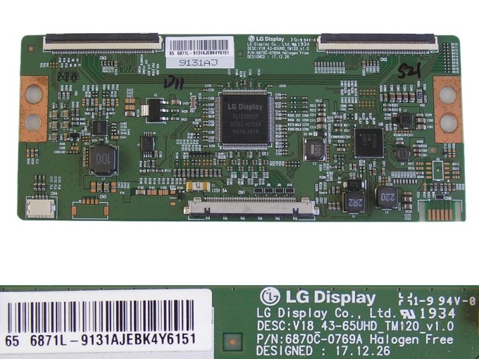 T-Con LCD modul 6870C-0769A / 6871L-9131A pro 43-65" UHD TV