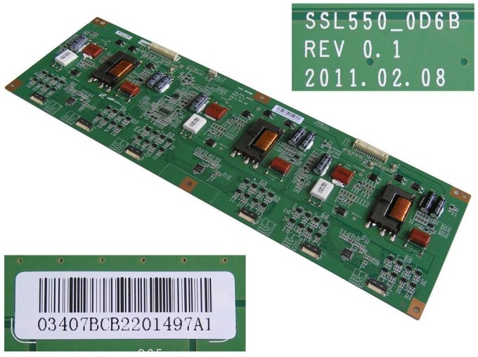 LED driver board SSL550_0D6B rev. 0.1 pro LCD TV