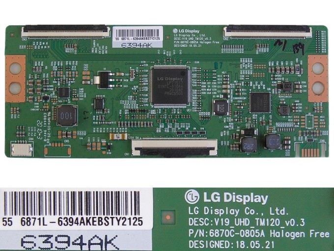 T-CON modul 6870C-0805A pro LCD TV 55"