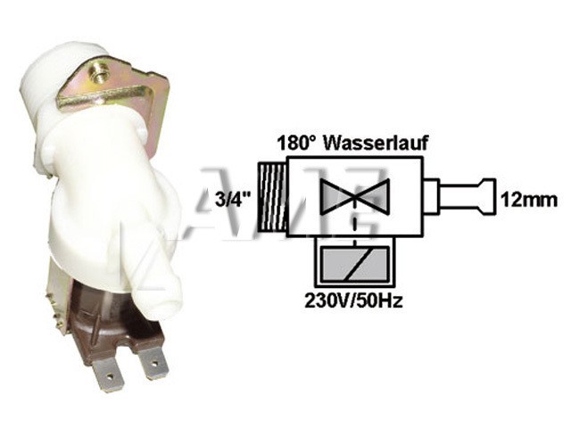 univerzální jednocestný napouštěcí ventil přímý 180°