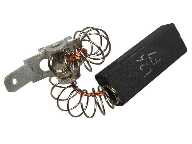 Uhlíkové kartáče do motoru 6,4 x 10 x 28 mm s faston kontaktem