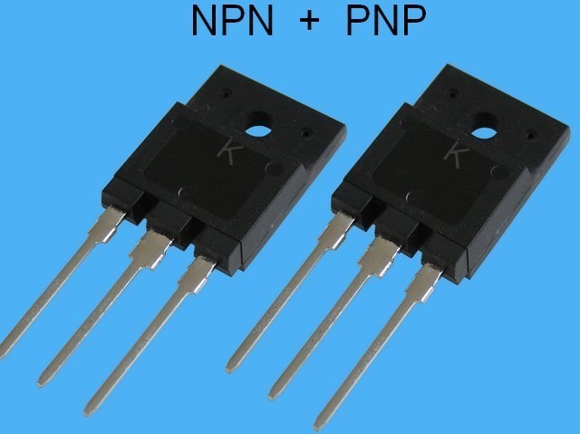 Komplementární pár tranzistorů KTD998 a KTB778 pro NF zesilovače