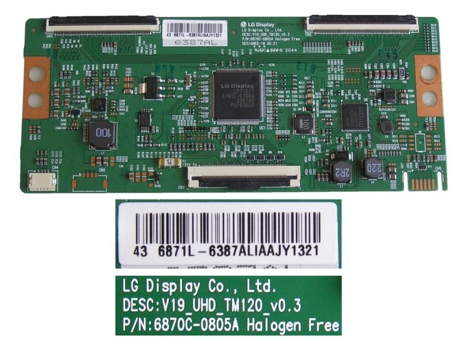 T-CON LCD modul 6871L-6387A / 6870C-0805A pro 43" LED TV