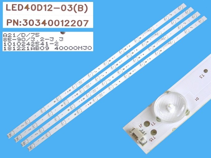 Sada LED podsvícení 815mm pro LCD TV 40" LED40D12-03, 4 pásky