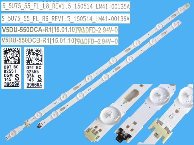 Sada LED podsvícení 1128mm pro Samsung 55" LCD TV BN96-39659A + BN96-39660A
