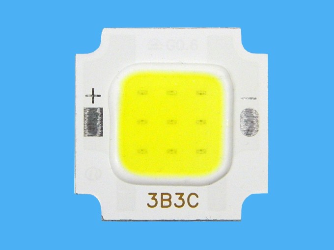 LED dioda COB 10W 12V tenký LED čip studená bílá