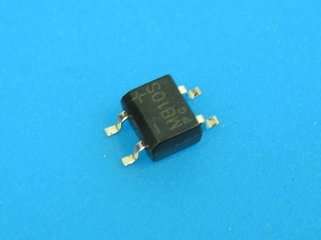 SMD diodový můstek MB10S 1000V 0,5A