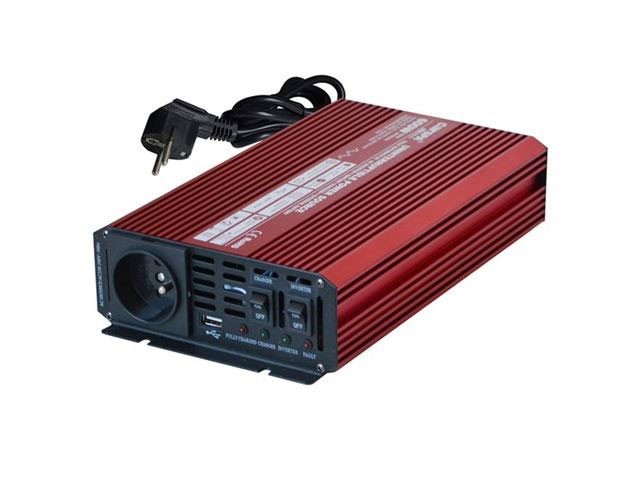 12V na 230V měnič napětí s UPS a nabíječkou 600W CARSPA