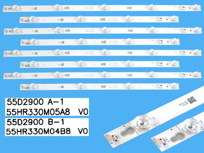 Sada LED podsvitu pro Thomson 55" LCD panel TOT-55D2900 s 8 pásky