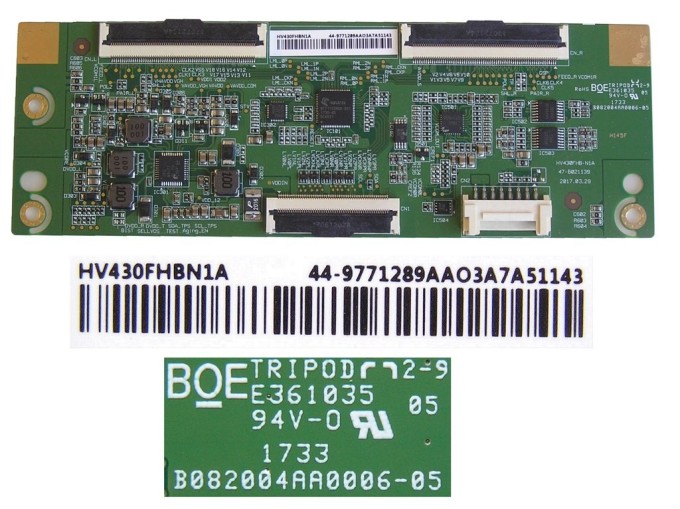 T-CON LCD modul HV430FHB-N1A pro 43" TV