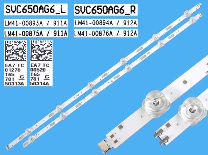 Sada LED podsvícení 65" Samsung 1304mm - BN96-50313A + BN96-50314A