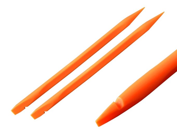 Sada servisních přípravků 10 ks pro rozebírání plastových krytů - oranžové nástroje