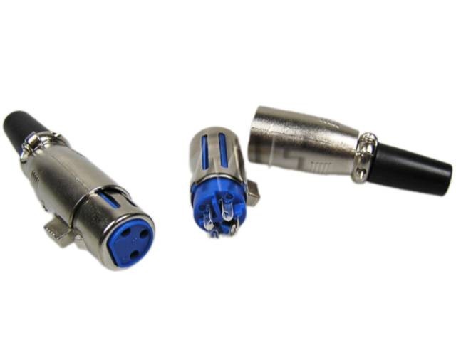 3pinový XLR kabelový samičí konektor