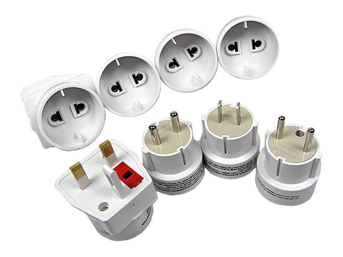 Síťový adapter - redukce 4 dílná cestovní sada