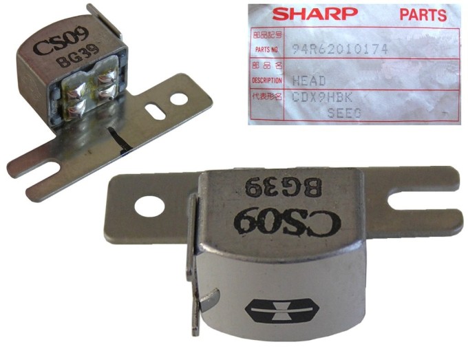 Stereo hlava 295 ohm 94R62010174 / CS09 pro kazetové magnetofony