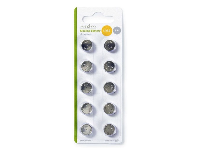 Alkalické knoflíkové baterie LR44 Nedis V13GA 10ks