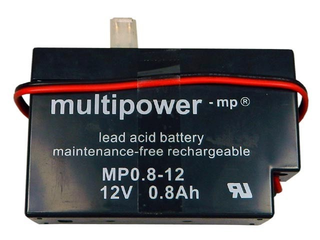 Olověný akumulátor 12V 0,8Ah s konektorem MP0.8-12