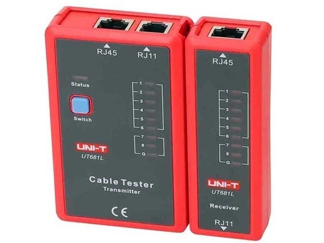 Uni-T UT681L kabelový tester RJ45 a RJ11