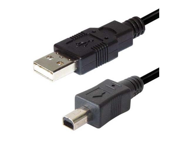 USB kabel 2m typ A - mini USB typ B 4piny