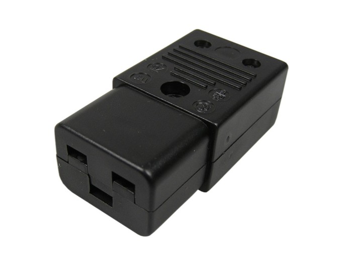 Napájecí konektor IEC60320 C19 samice 16A 250V pro UPS a servery