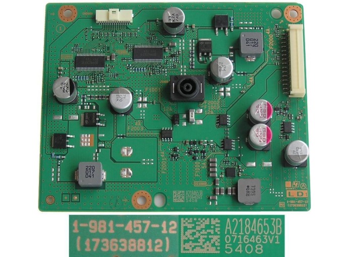 LED inverter board pro LCD TV Sony 43" 1-981-457-12 / A2184653B / 173638812