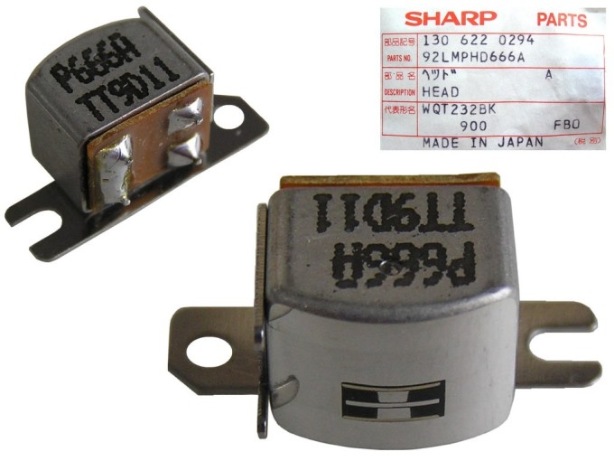 Stereo magnetofonová hlava 210 ohm krátká montáž 92LMPHD666A / P666A