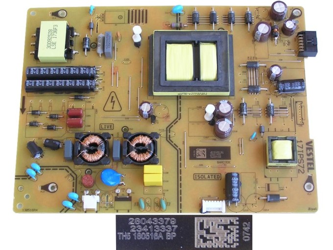 Napájecí zdrojová deska LCD modulu 23413337 / 17IPS72