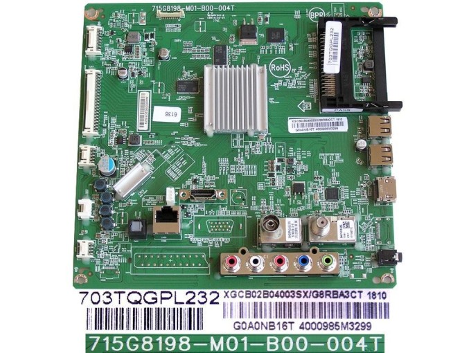 Základní deska LCD modulu XGCB02B04003SX/G8RBA3CT – Main board 715G8198-M01-B00-004T