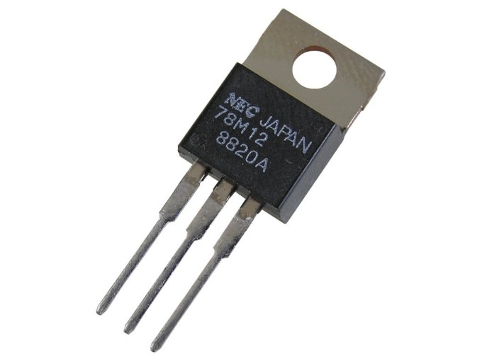 Stabilizátor napětí 12V 0,5A 78M12 originál NEC