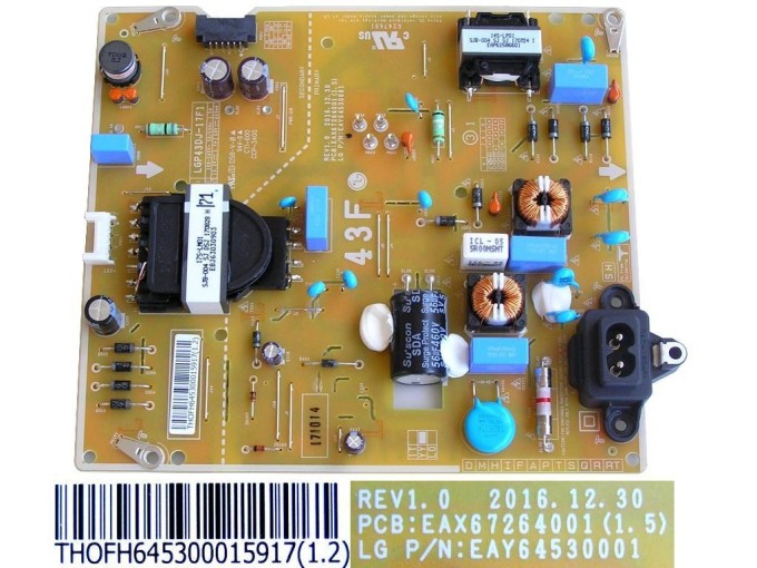 Napájecí zdrojový modul LCD EAY64530001 / EAX67264001 / LGP43DJ-17F1