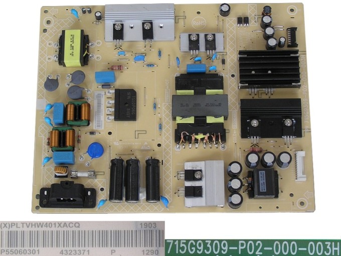 Napájecí zdrojová deska LCD modulu Philips PLTVHW401XACQ 715G9309-P02-000-003H
